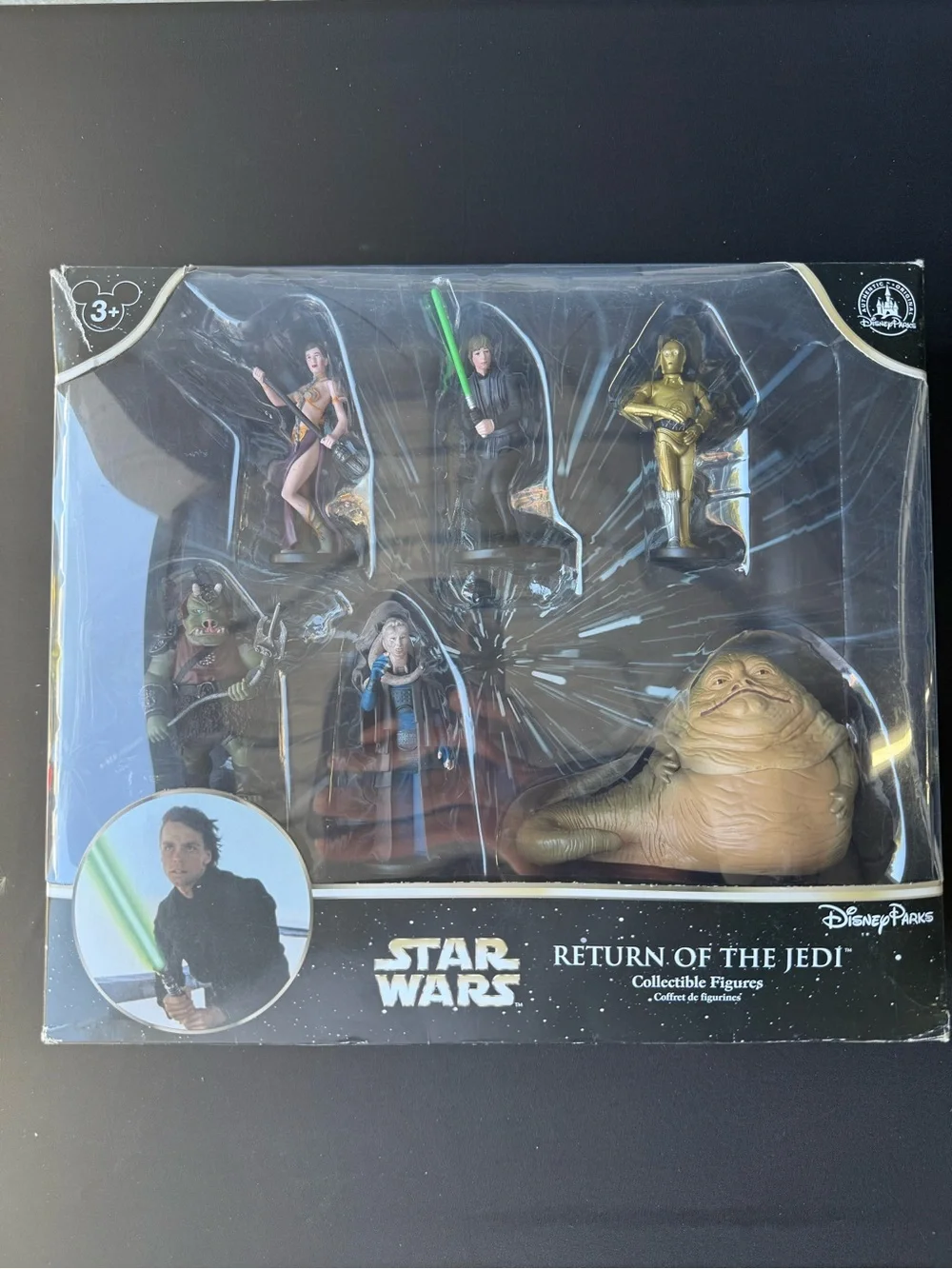 Disney Parks Star Wars Return of the Jedi 6 Figure Set Jabba Luke Leia Boxed
